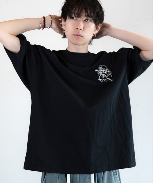 bbO】オーバーサイズバッシュフルくんパッチT（Tシャツ/カットソー