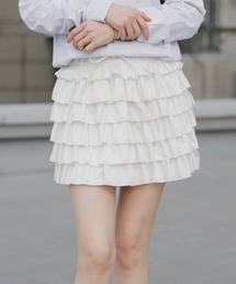 adidas（アディダス）の「adidas/アディダス ティアードフリルミニスカート y2k 韓国系 ガーリー 2026年春夏（スカート）」