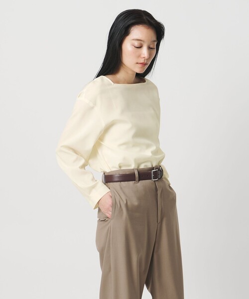 MARW UNITED ARROWS（マルゥ ユナイテッドアローズ）の「＜MARW UNITED ARROWS＞スクエアネック ブラウス（シャツ/ブラウス・レディース・ダークグレー/ホワイト/ネイビー・FREE）」の13枚目の写真