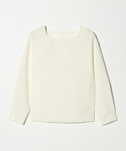 MARW UNITED ARROWS（マルゥ ユナイテッドアローズ）の「＜MARW UNITED ARROWS＞スクエアネック ブラウス（シャツ/ブラウス・レディース・ダークグレー/ホワイト/ネイビー・FREE）」の6枚目の写真