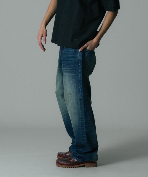 XLARGE（エクストララージ）の「FADED DENIM PANTS（デニムパンツ・メンズ・ブラック/インディゴブルー・36inch/34inch/30inch/32inch）」の7枚目の写真