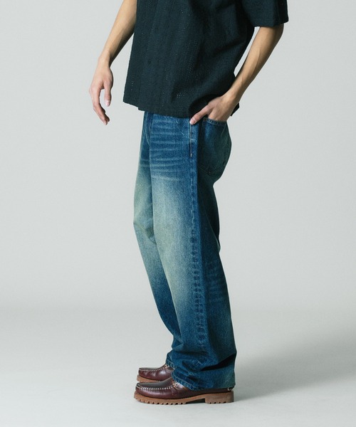 XLARGE(エクストララージ)の「FADED DENIM PANTS(デニムパンツ・メンズ・ブラック/インディゴブルー・36inch/34inch/30inch/32inch)」の18枚目の写真