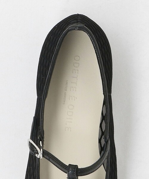 ODETTE E ODILE（オデットエオディール）の「シアーTストラップ フラット20↑（パンプス・レディース・ブラック/オフホワイト・25cm/24.5cm/22.5cm/23cm/24cm/22cm/23.5cm）」の11枚目の写真