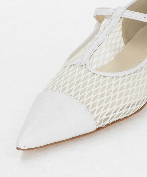 ODETTE E ODILE（オデットエオディール）の「シアーTストラップ フラット20↑（パンプス・レディース・ブラック/オフホワイト・25cm/24.5cm/22.5cm/23cm/24cm/22cm/23.5cm）」の15枚目の写真