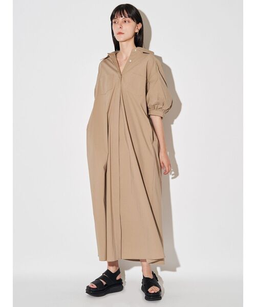 ELENDEEK(エレンディーク)の「リラクシーシャツワンピース(ワンピース・レディース・チャコールグレー/ベージュ/ピンク・02/01)」の17枚目の写真