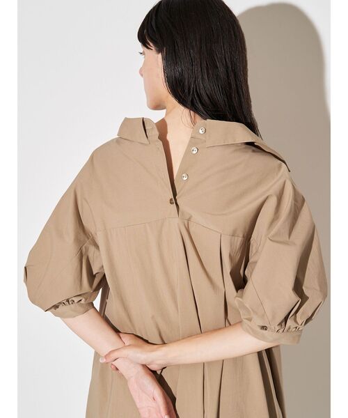 ELENDEEK(エレンディーク)の「リラクシーシャツワンピース(ワンピース・レディース・チャコールグレー/ベージュ/ピンク・02/01)」の22枚目の写真