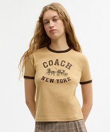 COACH（コーチ）の「ホース アンド キャリッジ リンガー Tシャツ・オーガニック コットン（Tシャツ/カットソー）」