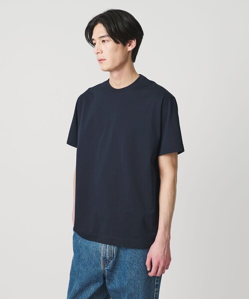 UNITED ARROWS（ユナイテッドアローズ）の「ALBINI アルビニ シルケット テンジク Tシャツ　抗菌防臭（Tシャツ/カットソー・メンズ・ダークグレー/ライトピンク/ブラック/ネイビー/ライム/ダークブラウン/ホワイト・L/XL/M/S）」の6枚目の写真