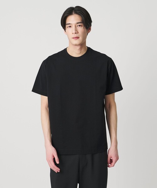 UNITED ARROWS（ユナイテッドアローズ）の「ALBINI アルビニ シルケット テンジク Tシャツ　抗菌防臭（Tシャツ/カットソー・メンズ・ダークグレー/ライトピンク/ブラック/ネイビー/ライム/ダークブラウン/ホワイト・L/XL/M/S）」の3枚目の写真