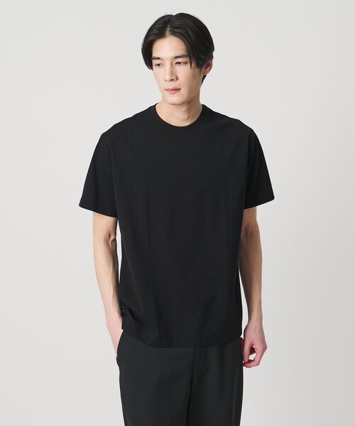 UNITED ARROWS(ユナイテッドアローズ)の「ALBINI アルビニ シルケット テンジク Tシャツ 抗菌防臭(Tシャツ/カットソー・メンズ・ダークグレー/ライトピンク/ブラック/ネイビー/ライム/ダークブラウン/ホワイト/ライトブルー・L/XL/M/S)」の10枚目の写真