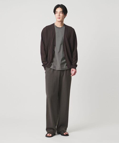 UNITED ARROWS(ユナイテッドアローズ)の「ALBINI アルビニ シルケット テンジク Tシャツ 抗菌防臭(Tシャツ/カットソー・メンズ・ダークグレー/ライトピンク/ブラック/ネイビー/ライム/ダークブラウン/ホワイト/ライトブルー・L/XL/M/S)」の13枚目の写真