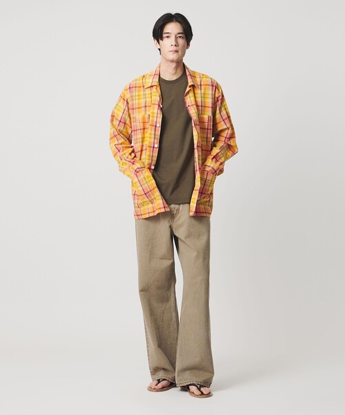 UNITED ARROWS(ユナイテッドアローズ)の「ALBINI アルビニ シルケット テンジク Tシャツ 抗菌防臭(Tシャツ/カットソー・メンズ・ダークグレー/ライトピンク/ブラック/ネイビー/ライム/ダークブラウン/ホワイト/ライトブルー・L/XL/M/S)」の15枚目の写真