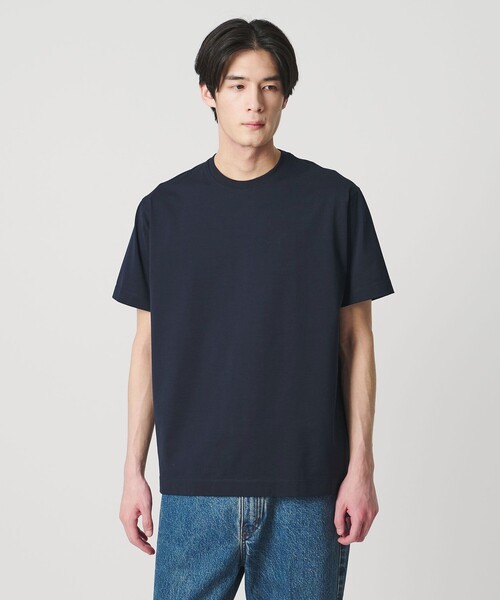 UNITED ARROWS（ユナイテッドアローズ）の「ALBINI アルビニ シルケット テンジク Tシャツ　抗菌防臭（Tシャツ/カットソー・メンズ・ダークグレー/ライトピンク/ブラック/ネイビー/ライム/ダークブラウン/ホワイト・L/XL/M/S）」の14枚目の写真