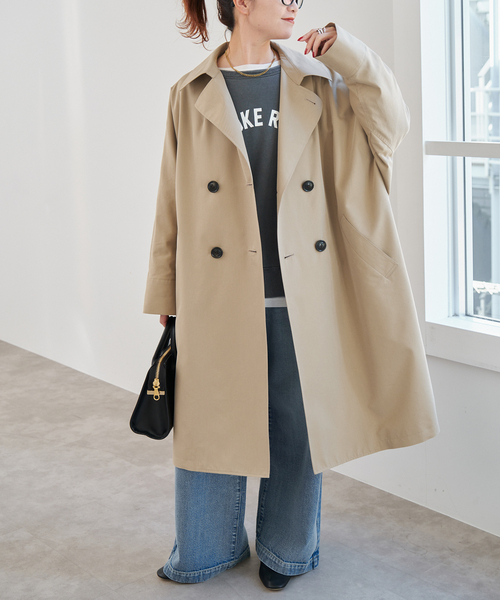 Spick & Span（スピックアンドスパン）の「《追加2》TICCA / ティッカ テントトレンチコート（トレンチコート・レディース・ベージュ・MEDIUM）」の4枚目の写真