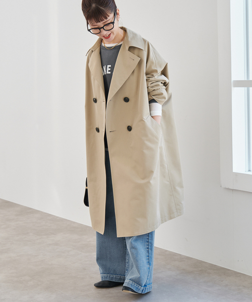 Spick & Span（スピックアンドスパン）の「《追加2》TICCA / ティッカ テントトレンチコート（トレンチコート・レディース・ベージュ・MEDIUM）」の5枚目の写真