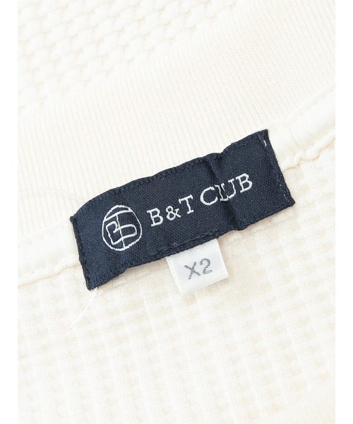 B&T CLUB(ビーティークラブ)の「Tシャツ 半袖 メンズ 大きいサイズ SOLOTEX ストレッチ ヘビーワッフル クルーネック カットソー B&T CLUB (ビーアンドティークラブ)(Tシャツ/カットソー・メンズ・ブラック/ホワイト・X3(6L~7L)/X2(4L~5L)/X1(3L~4L))」の11枚目の写真