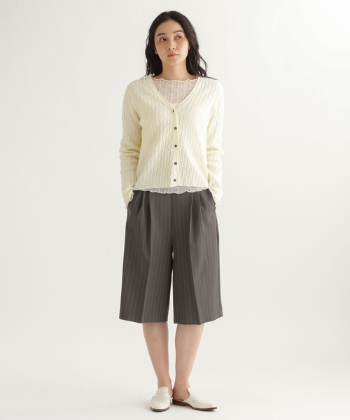 studio CLIP(スタディオクリップ)の「【daily CLIP】切り替えリンクスカーディガン(カーディガン/ボレロ・レディース・チャコール/アイボリー/スカイブルー・FREE)」の13枚目の写真