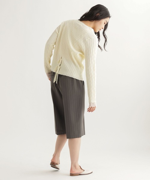 studio CLIP(スタディオクリップ)の「【daily CLIP】切り替えリンクスカーディガン(カーディガン/ボレロ・レディース・チャコール/アイボリー/スカイブルー・FREE)」の15枚目の写真