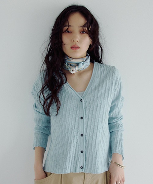 studio CLIP(スタディオクリップ)の「【daily CLIP】切り替えリンクスカーディガン(カーディガン/ボレロ・レディース・チャコール/アイボリー/スカイブルー・FREE)」の18枚目の写真