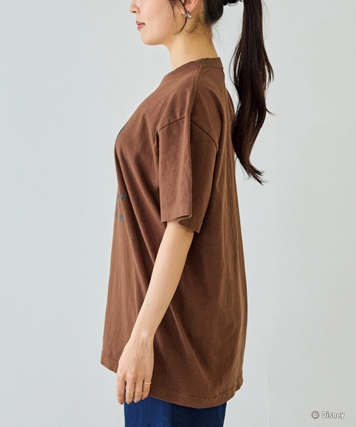 GOOD ROCK SPEED(グッドロックスピード)の「【GOOD ROCK SPEED】MICKEY / ミッキーマウス / プリントTEE(Tシャツ/カットソー・レディース・ホワイト/ブラウン・F)」の21枚目の写真