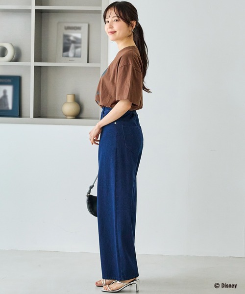 GOOD ROCK SPEED(グッドロックスピード)の「【GOOD ROCK SPEED】MICKEY / ミッキーマウス / プリントTEE(Tシャツ/カットソー・レディース・ホワイト/ブラウン・F)」の18枚目の写真