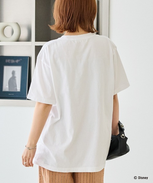 GOOD ROCK SPEED(グッドロックスピード)の「【GOOD ROCK SPEED】MICKEY / ミッキーマウス / プリントTEE(Tシャツ/カットソー・レディース・ホワイト/ブラウン・F)」の6枚目の写真