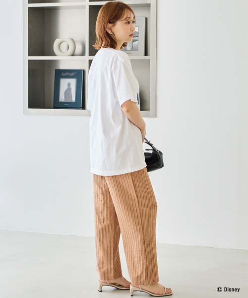 GOOD ROCK SPEED(グッドロックスピード)の「【GOOD ROCK SPEED】MICKEY / ミッキーマウス / プリントTEE(Tシャツ/カットソー・レディース・ホワイト/ブラウン・F)」の10枚目の写真