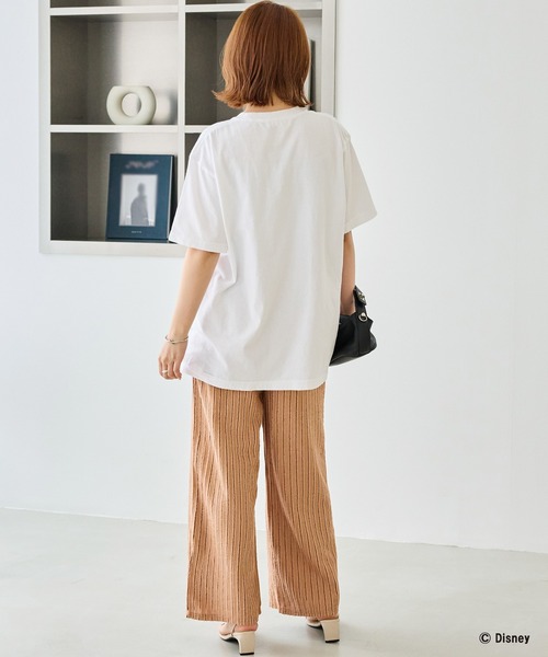 GOOD ROCK SPEED(グッドロックスピード)の「【GOOD ROCK SPEED】MICKEY / ミッキーマウス / プリントTEE(Tシャツ/カットソー・レディース・ホワイト/ブラウン・F)」の11枚目の写真