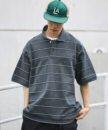 NAUTICA | NAUTICA/ノーティカ ビッグシルエット ボーダー ポロシャツ ショートスリーブ(ポロシャツ)