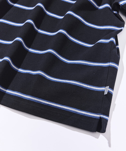 NAUTICA(ノーティカ)の「NAUTICA/ノーティカ ビッグシルエット ボーダー ポロシャツ ショートスリーブ(ポロシャツ・メンズ・ブラック/チャコールグレー/ブラウン/ホワイト/グリーン・MEDIUM/LARGE/X-LARGE)」の22枚目の写真