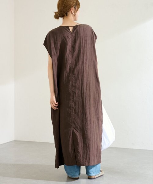 FRAMeWORK（フレームワーク）の「≪洗濯機洗い可 / 追加≫フィブリルポプリンサックDRESS（ワンピース・レディース・ブラック/カーキ/ブラウン・36/38）」の21枚目の写真