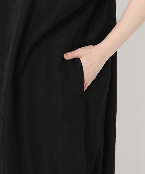 FRAMeWORK（フレームワーク）の「≪洗濯機洗い可 / 追加≫フィブリルポプリンサックDRESS（ワンピース・レディース・ブラック/カーキ/ブラウン・36/38）」の7枚目の写真