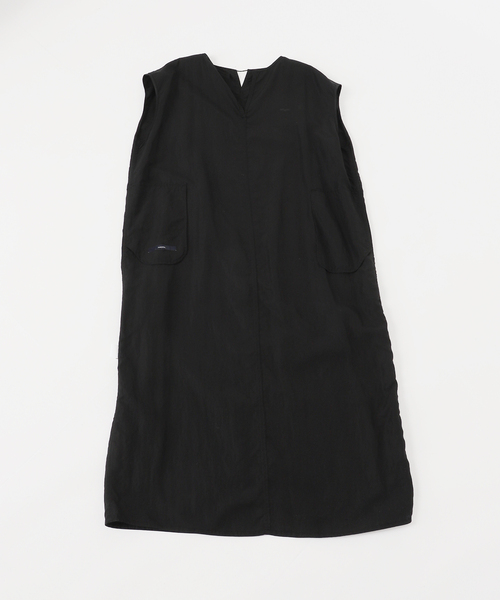 FRAMeWORK（フレームワーク）の「≪洗濯機洗い可 / 追加≫フィブリルポプリンサックDRESS（ワンピース・レディース・ブラック/カーキ/ブラウン・36/38）」の10枚目の写真