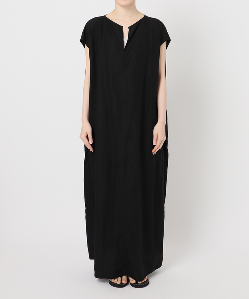 FRAMeWORK（フレームワーク）の「≪洗濯機洗い可 / 追加≫フィブリルポプリンサックDRESS（ワンピース・レディース・ブラック/カーキ/ブラウン・36/38）」の11枚目の写真