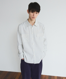 LORES（ロアス）の「Double Pocket Shirts - White（シャツ/ブラウス）」