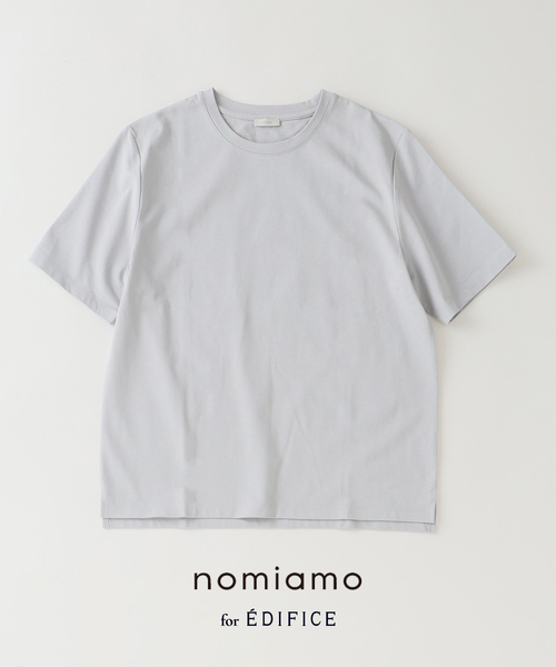 nomiamo（ノミアモ）の「nomiamo (ノミアモ) 別注 スヴィンコットン クルーネック Tシャツ（Tシャツ/カットソー・メンズ・カーキ/ホワイト/グレー/チャコールグレー・2/3/4）」の3枚目の写真