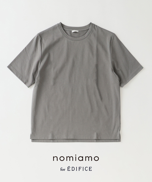 nomiamo（ノミアモ）の「nomiamo (ノミアモ) 別注 スヴィンコットン クルーネック Tシャツ（Tシャツ/カットソー・メンズ・カーキ/ホワイト/グレー/チャコールグレー・2/3/4）」の4枚目の写真