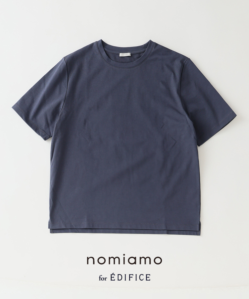 nomiamo（ノミアモ）の「nomiamo (ノミアモ) 別注 スヴィンコットン クルーネック Tシャツ（Tシャツ/カットソー・メンズ・カーキ/ホワイト/グレー/チャコールグレー・2/3/4）」の2枚目の写真