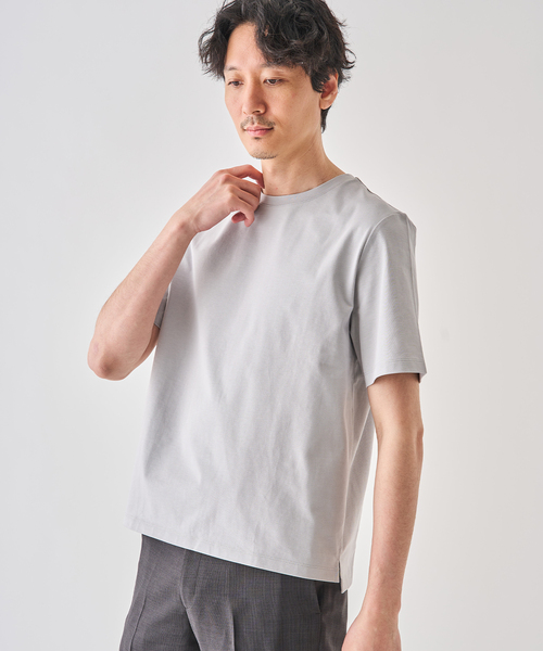 nomiamo（ノミアモ）の「nomiamo (ノミアモ) 別注 スヴィンコットン クルーネック Tシャツ（Tシャツ/カットソー・メンズ・カーキ/ホワイト/グレー/チャコールグレー・2/3/4）」の14枚目の写真