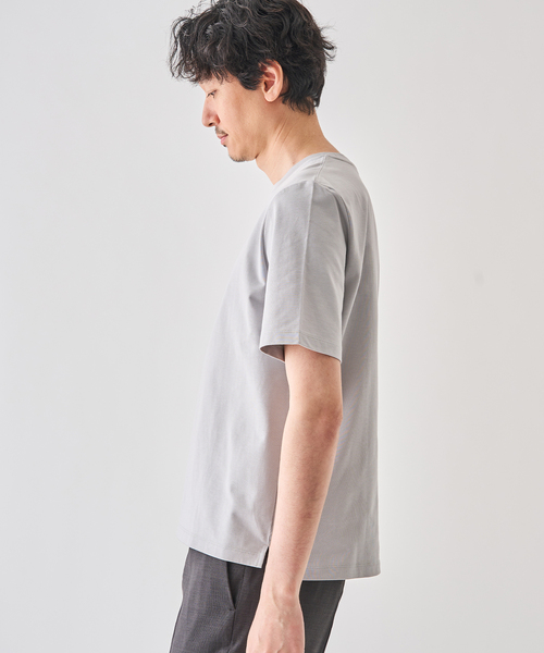 nomiamo（ノミアモ）の「nomiamo (ノミアモ) 別注 スヴィンコットン クルーネック Tシャツ（Tシャツ/カットソー・メンズ・カーキ/ホワイト/グレー/チャコールグレー・2/3/4）」の15枚目の写真