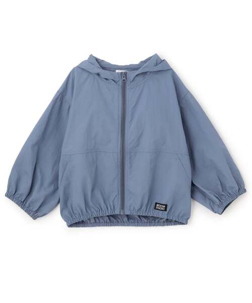 b・ROOM(ビールーム)の「【ポケッタブル】【UV加工】シアーウインドブレーカー【子供服】【キッズ】【男の子】【女の子】(ブルゾン・キッズ・カーキ/グレイッシュベージュ/パープル/ブルー系その他2・120cm/110cm/130cm/140cm/150cm/100cm)」の6枚目の写真