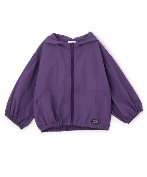 b・ROOM(ビールーム)の「【ポケッタブル】【UV加工】シアーウインドブレーカー【子供服】【キッズ】【男の子】【女の子】(ブルゾン・キッズ・カーキ/グレイッシュベージュ/パープル/ブルー系その他2・120cm/110cm/130cm/140cm/150cm/100cm)」の7枚目の写真