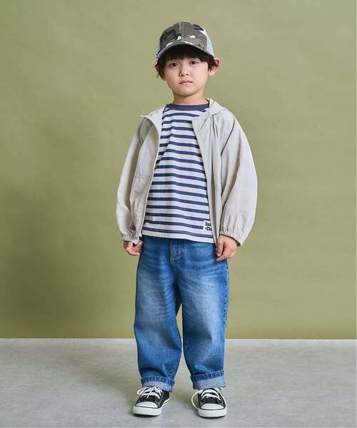 b・ROOM（ビールーム）の「【ポケッタブル】【UV加工】シアーウインドブレーカー【子供服】【キッズ】【男の子】【女の子】（ブルゾン・キッズ・カーキ/グレイッシュベージュ/パープル/ブルー系その他2・120cm/110cm/130cm/140cm/150cm/100cm）」の10枚目の写真