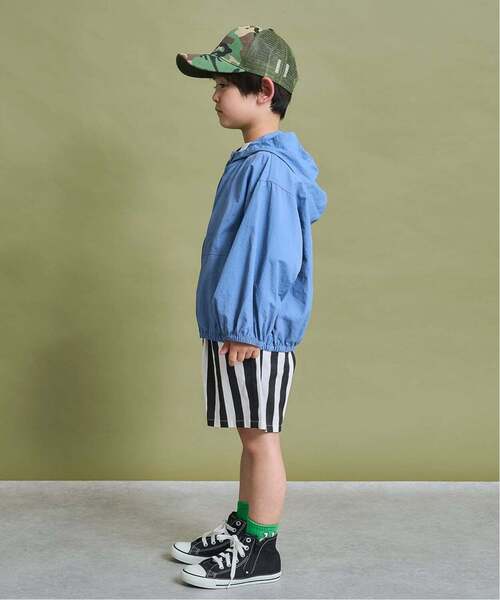 b・ROOM（ビールーム）の「【ポケッタブル】【UV加工】シアーウインドブレーカー【子供服】【キッズ】【男の子】【女の子】（ブルゾン・キッズ・カーキ/グレイッシュベージュ/パープル/ブルー系その他2・120cm/110cm/130cm/140cm/150cm/100cm）」の15枚目の写真