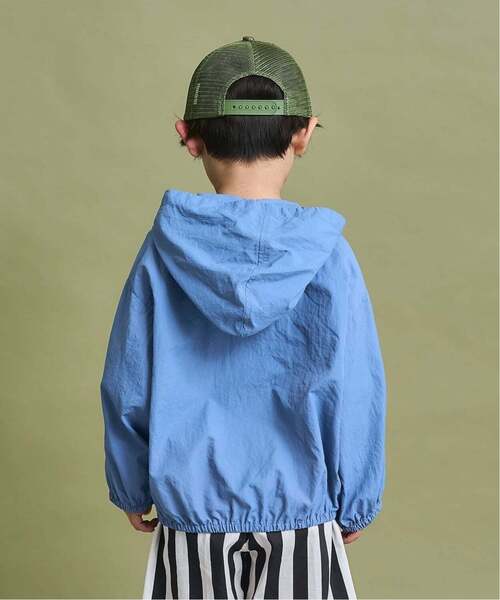 b・ROOM（ビールーム）の「【ポケッタブル】【UV加工】シアーウインドブレーカー【子供服】【キッズ】【男の子】【女の子】（ブルゾン・キッズ・カーキ/グレイッシュベージュ/パープル/ブルー系その他2・120cm/110cm/130cm/140cm/150cm/100cm）」の16枚目の写真