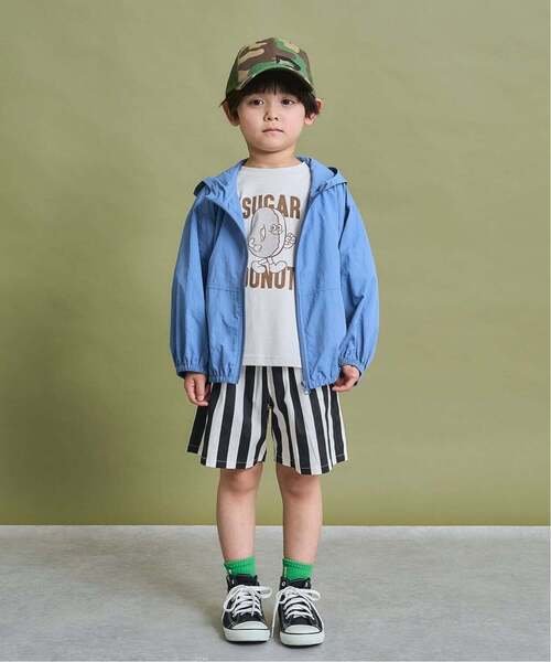b・ROOM（ビールーム）の「【ポケッタブル】【UV加工】シアーウインドブレーカー【子供服】【キッズ】【男の子】【女の子】（ブルゾン・キッズ・カーキ/グレイッシュベージュ/パープル/ブルー系その他2・120cm/110cm/130cm/140cm/150cm/100cm）」の17枚目の写真