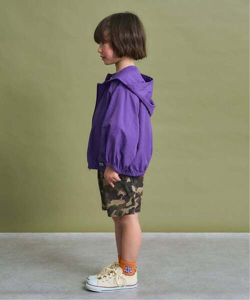 b・ROOM（ビールーム）の「【ポケッタブル】【UV加工】シアーウインドブレーカー【子供服】【キッズ】【男の子】【女の子】（ブルゾン・キッズ・カーキ/グレイッシュベージュ/パープル/ブルー系その他2・120cm/110cm/130cm/140cm/150cm/100cm）」の18枚目の写真