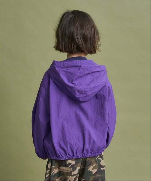b・ROOM（ビールーム）の「【ポケッタブル】【UV加工】シアーウインドブレーカー【子供服】【キッズ】【男の子】【女の子】（ブルゾン・キッズ・カーキ/グレイッシュベージュ/パープル/ブルー系その他2・120cm/110cm/130cm/140cm/150cm/100cm）」の19枚目の写真