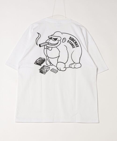 En serio TOKYO(エンソリオトーキョー)の「【SIDEWAYSTANCE】ブレークゴリラ半袖Tシャツ SIDE24-020(Tシャツ/カットソー・メンズ・ブラック/ホワイト・SMALL/MEDIUM/X-LARGE/LARGE)」の3枚目の写真