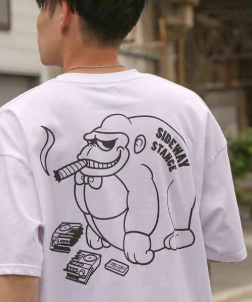 En serio TOKYO(エンソリオトーキョー)の「【SIDEWAYSTANCE】ブレークゴリラ半袖Tシャツ SIDE24-020(Tシャツ/カットソー・メンズ・ブラック/ホワイト・SMALL/MEDIUM/X-LARGE/LARGE)」の16枚目の写真